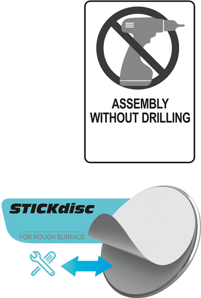 Jednoduchý háček úhlový nalepovací 3M Steely