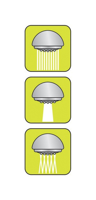 Sprchová hlavice 3 funkce chrom FALA Salto