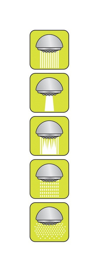 Sprchová hlavice 5 funkcí FALA Detifos