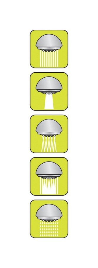 Sprchová hlavice 5 funkcí FALA Delta