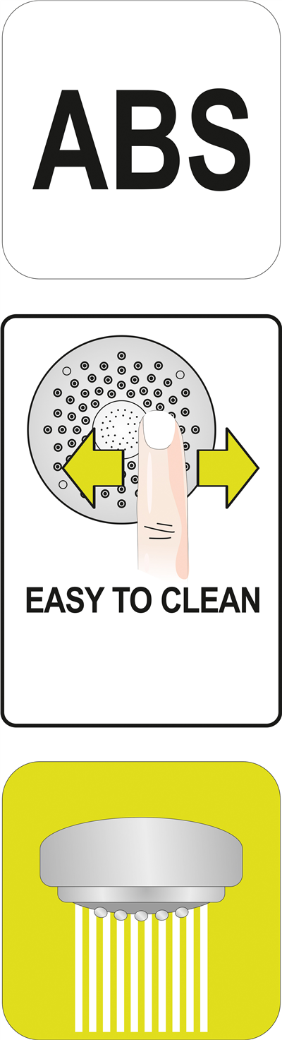 Sprchová hlavice DEIMOS 1 funkce