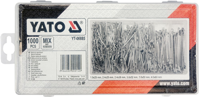 Závlačky sada 1000 ks