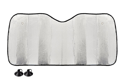 Clona protisluneční stříbrná - 130x60 cm