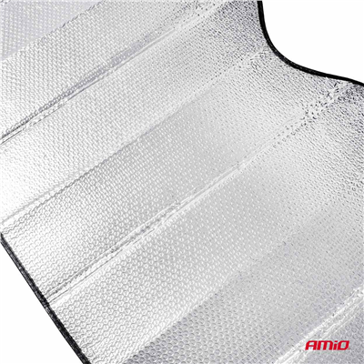 Clona na přední sklo stříbrná - 130x60 cm