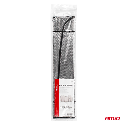 Clona na přední sklo stříbrná - 130x60 cm