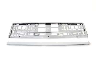 Podložka pod SPZ - stříbrná metalizovaná / Z