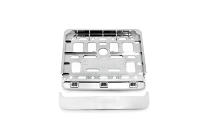 Podložka pod SPZ - skuter, motorrower metalizovaná