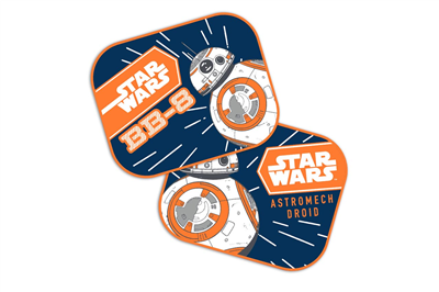 Boční clony 2 ks 44 * 35cm STAR WARS BB8