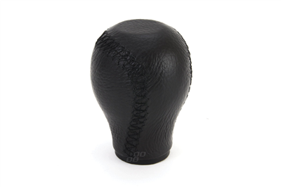 Hlavice řadicí páky kožená obyčejná černé nitě