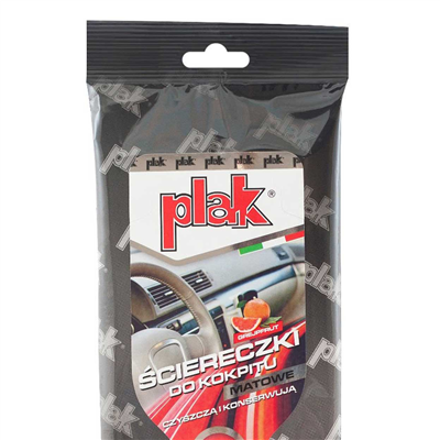 PLAK utěrky na palubní desku, matné – grapefruit 24ks