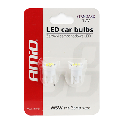 LED STANDARD T10 W5W 3xSMD 7020 12V