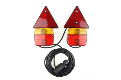 Sada zadních magnetovích svítidel pro přívěsný vozík
