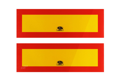 Reflexní cedule tahač TI-P2/LAV 100x300 101-04W-92 (2 ks)