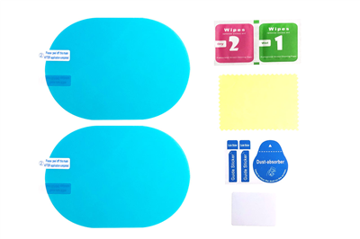 ANTI-FOG Polepové fólie na zrcadlo 135x95mm 2 ks