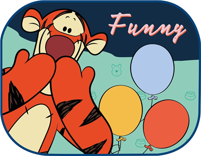 Boční clony 2 ks 44 * 35cm Kubus Puchatek