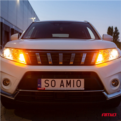 Żarówki LED CANBUS 3030 24SMD 1156 BAU15S PY21W Amber 12V/24V