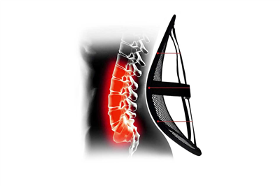 Bederní opěrka na sedadlo