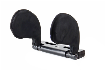 Sklopná opěrka hlavy do auta, Potah - černá PVC kůže AMiO-02558