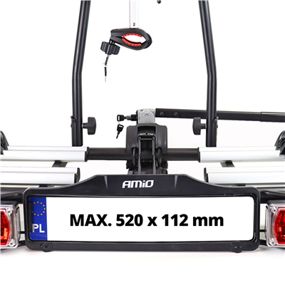 Nosič kol na tažné zařízení auta E-Bike TBC-02/2