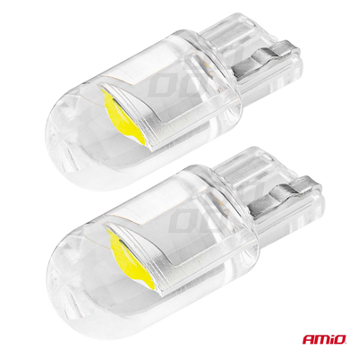 LED STANDARD T10 W5W COB HPC 12V Clear white