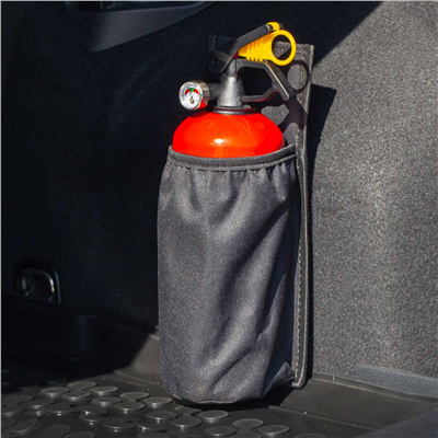 Držák hasicího přístroje na suchý zip černý AMiO-02867