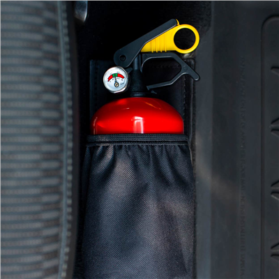 Držák hasicího přístroje na suchý zip černý AMiO-02867