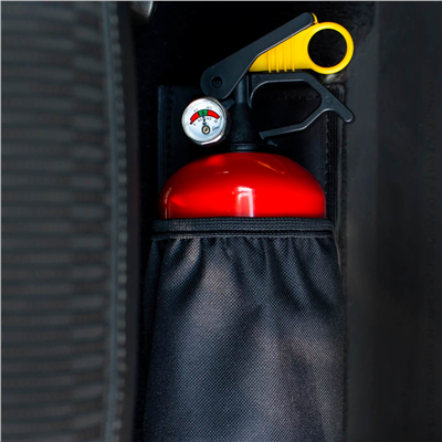 Držák hasicího přístroje na suchý zip černý AMiO-02867