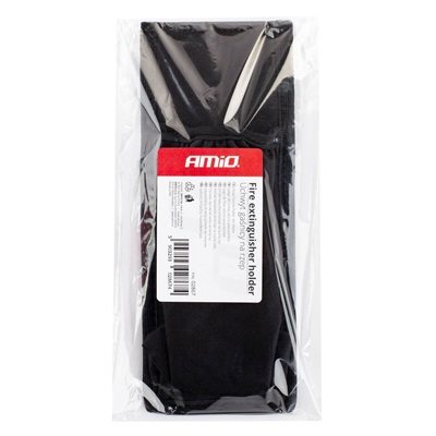 Držák hasicího přístroje na suchý zip černý AMiO-02867