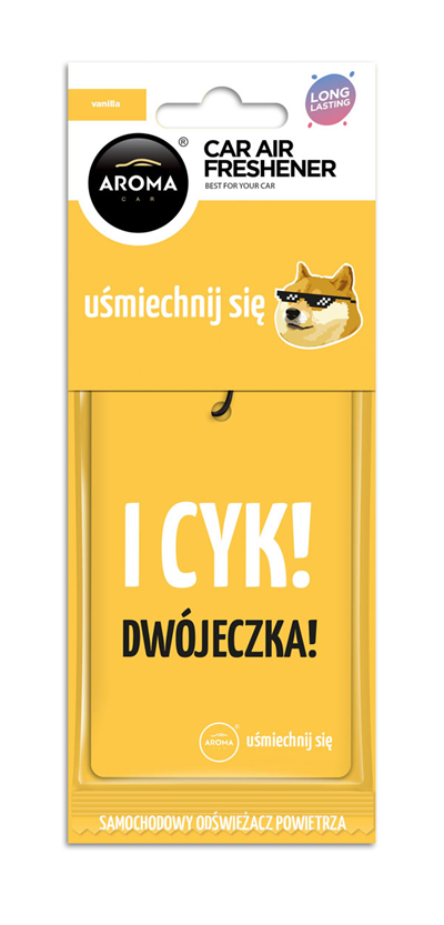 Osvěžovače vzduchu AROMA CAR LETS SMILE Cotton Vanilla