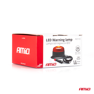 Výstražný maják W21ml Magnetický / 3 šrouby R65 R10 18LED 12/24V IP56