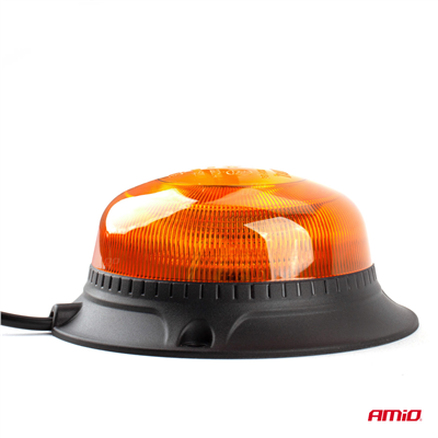 Výstražný maják W21m Magnet / 3 šrouby R65 R10 18LED 12/24V IP56