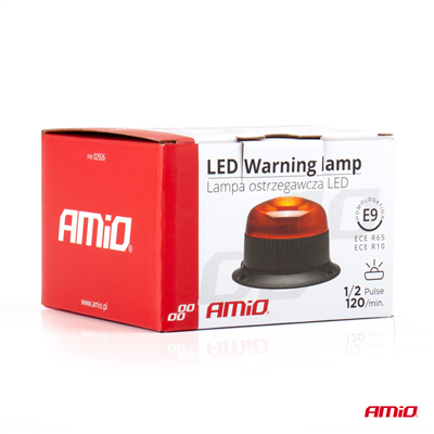 Výstražný maják W213b 3 šrouby R65 R10 18LED 12/24V IP56