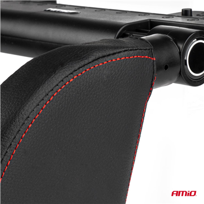 Sklopná opěrka hlavy do auta, Potah - černá AMiO-02957