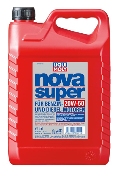 Motorový olej Nova Super 20W-50 - 5L