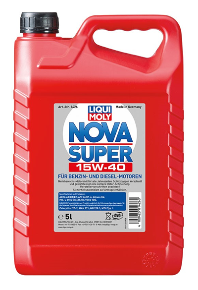 Motorový olej Nova Super 15W-40 - 5L