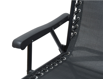 Židle zahradní skládací TERST černá CATTARA