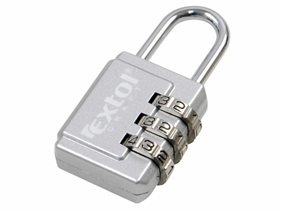 Zámek kombinační s trojmístným kódem, 26x55mm, 1000 kombinací EXTOL-CRAFT