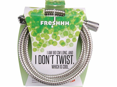 Hadice sprchová, nerez, 180cm, dvouzámková BALLETTO