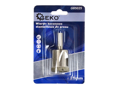 Vrták korunkový diamantový 25mm GEKO