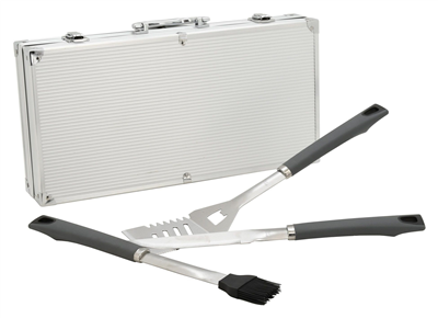 Grilovací nářadí GREY LINE sada 11ks ALU kufřík CATTARA