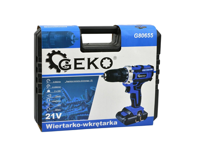 Vrtačka/ šroubovák 21V 2x 2ah baterie GEKO