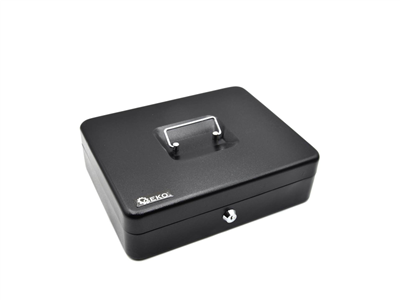 Schránka na peníze přenosná s plastovým pořadačem 300x240x90mm, 2 klíče GEKO