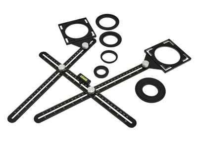 Víceúčelové dvou-dílné skládací pravítko GEKO