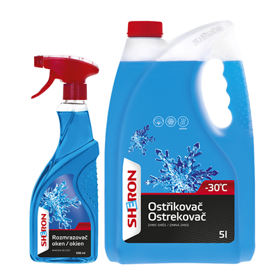 Zimní ostřikovač -30 °C 5 lt + SH roz.oken 500 ml