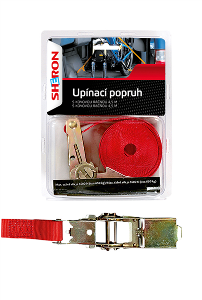 Upínací popruh s ráčnou 4,5 m