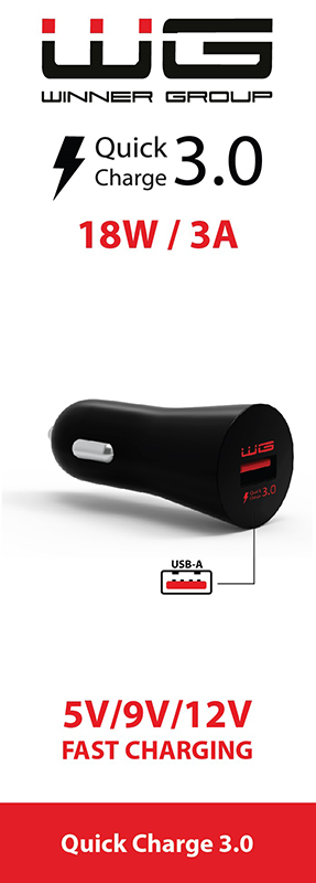 Nabíječka bez kabelu, 1x USB-A rychlonabíjení, 3 A