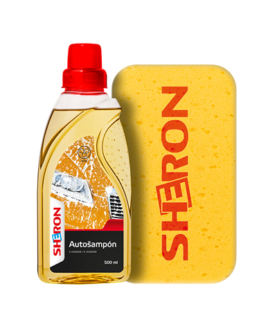 Autošampon s voskem 500 ml + houba