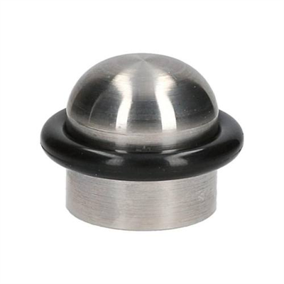 Zarážka dveřní, O 33 x 25 mm, nerez