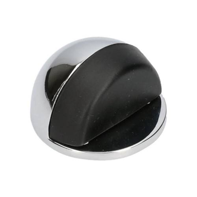 Zarážka dveřní, O 45 x 25 mm, chrom