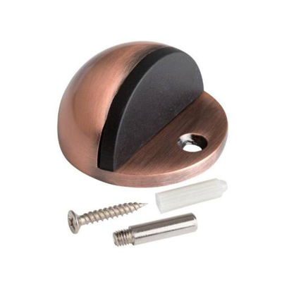 Zarážka dveřní, O 45 x 25 mm, antik měď